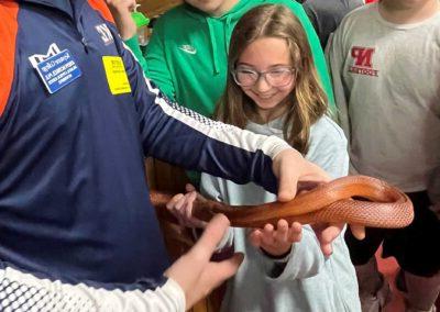 Assistant Professor Joseph Iacovazzi offers zoology and wildlife biology presentation to North Pocono students